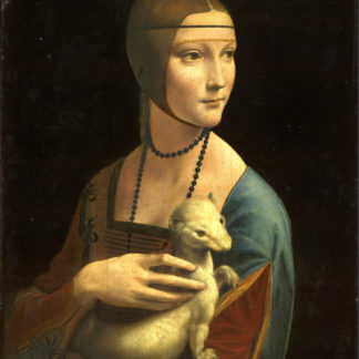 Leonardo Da Vinci: Portrait of Cecilia Gallerani (Lady with the Ermine), about 1488