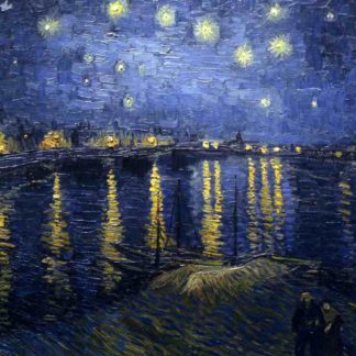 Van Gogh, Notte stellata sul Rodano, 1888