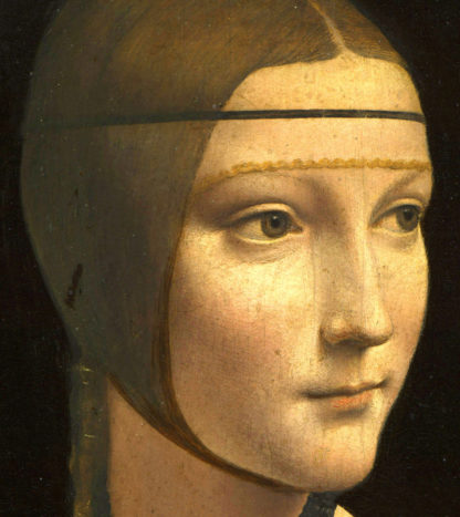 Leonardo Da Vinci: Portrait of Cecilia Gallerani (Lady with the Ermine), about 1488