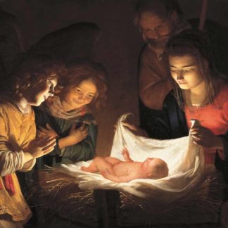 Gherardo Delle Notti, Adorazione del bambino. Uffizi (Firenze)